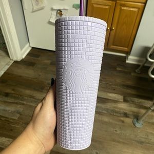 Starbucks lilac grid tumbler